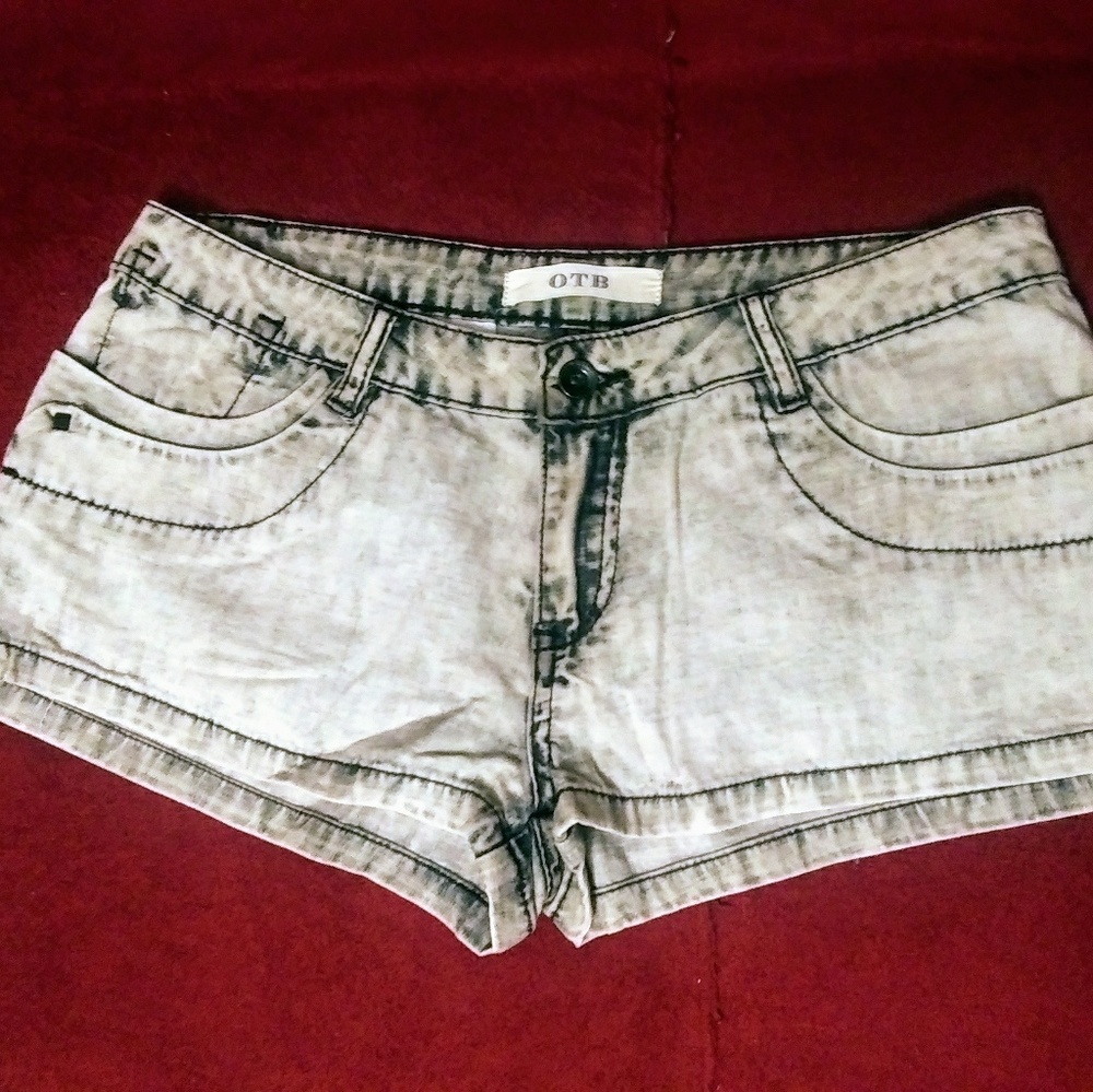 MWOT. OTB gray denim shorts SZ-7 - Picture 5 of 6